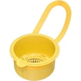 thumbnail image 1 of Sink Strainer Basket, Multifunction Hanging Sink Colander Drain Basket, Upgrade Quick Draining Kitchen Tool with Bottom Release for Mess-Free Hands-Free Cleanup, 4 × 2.5 Inch,Yellow, 1 of 8