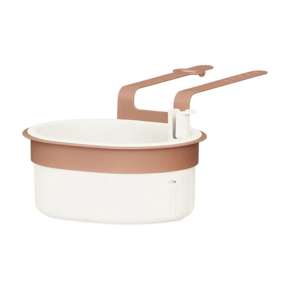 Sink Strainer Basket White Over The Rim Hanging Kitchen Sink Organizer for Waste Drain Prep and Storage for Home Kitchen Use