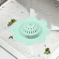 thumbnail image 1 of Sink Strainer Flower Shape Anti-Clogging Drain Hair Catcher, Reusable Silicone Stopper for Kitchen & Bathroom Sink, Tub, Shower, Easy Clean, 1 of 5