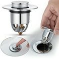 thumbnail image 1 of Sink Strainer Plug Stopper Bath Wash Basin Copper CoreBounce Pop-Up Drain Filter, 1 of 5