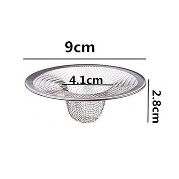 Sink Strainer Stainless Steel Metal Mesh Sink Drain Strainer Large Wide Brim Mesh Basket for Most Kitchen Sink Bathroom Bathtub Shower Room Balcony Drains