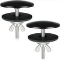 thumbnail image 1 of Sink Tap Hole Plates 2 Pcs,Stainless Steel Sink Tap Hole Cover,Kitchen Sink Hole Cover,Soap Dispenser Sink Holes Stopper Cover,Faucet Hole Metal Plug (Black), 1 of 6