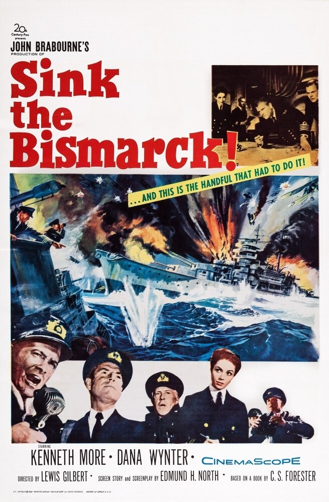 Sink The Bismarck! Us Poster Art Bottom: Carl Mohner Kenneth More Laurence Naismith Dana Wynter Tm And Copyright ??20Th Century Fox Film Corp. All Rights Movie Poster Masterprint - image 1 of 1