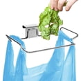 thumbnail image 1 of Under Sink Trash Bag Holder for Cabinet Doors & Cupboards, Large Stainless Steel Garbage Bag Organizer for Kitchen RV Camper Use, Plastic Bag Dispenser Mount - (1 Piece), 1 of 6
