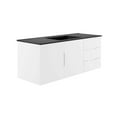 thumbnail image 1 of Sink Vanity Cabinet, Black White, Ceramic, Melamine, Modern Contemporary, Hotel Bedroom Bathroom Master Suite Guest, 1 of 9