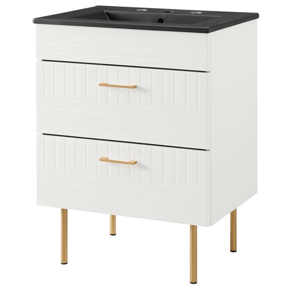 Sink Vanity Cabinet, Black White, Ceramic, Wood, Modern Contemporary, Hotel Bedroom Bathroom Master Suite Guest