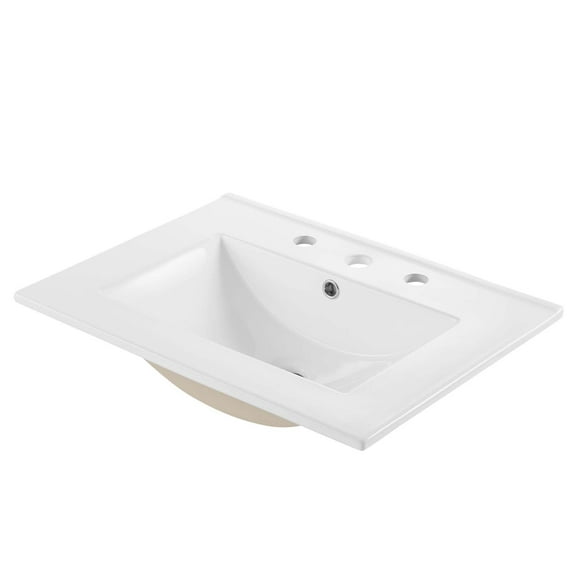 Sink Vanity Cabinet, Ceramic, White, Modern Contemporary Urban Design, Hotel Bedroom Bathroom Master Suite Guest