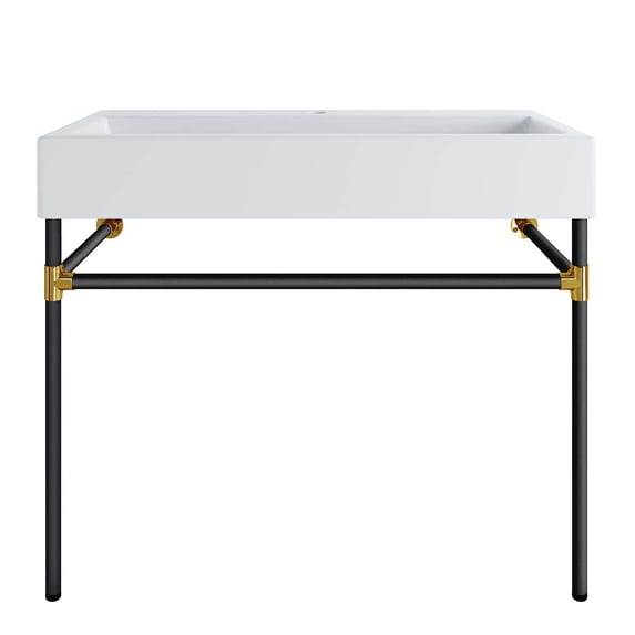 Sink Vanity Cabinet, Wall Mount, White Black, Ceramic, Stainless, Modern Contemporary, Hotel Bedroom Bathroom Master Suite Guest