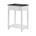 thumbnail image 1 of Sink Vanity Cabinet, White Black, Wood, Hotel Bedroom Bathroom, Modern Contemporary HB34055, 1 of 9
