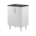 thumbnail image 1 of Sink Vanity Cabinet, White Black, Wood, Hotel Bedroom Bathroom, Modern Contemporary HB34063, 1 of 10