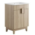 thumbnail image 1 of Sink Vanity Cabinet, White Oak, Melamine Wood , Hotel Bedroom Bathroom, Modern Contemporary HB36108, 1 of 11