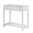 thumbnail image 1 of Sink Vanity Cabinet, White, Wood, Hotel Bedroom Bathroom, Modern Contemporary HB34060, 1 of 9