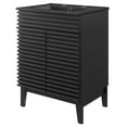 thumbnail image 1 of Sink Vanity Cabinet, Wood, Black, Modern Contemporary Urban Design, Hotel Bedroom Bathroom Master Suite Guest, 1 of 10