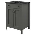 thumbnail image 1 of Sink Vanity Cabinet, Wood, Grey Gray Black, Modern Contemporary Urban Design, Hotel Bedroom Bathroom Master Suite Guest, 1 of 10