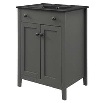 Sink Vanity Cabinet, Wood, Grey Gray Black, Modern Contemporary Urban Design, Hotel Bedroom Bathroom Master Suite Guest