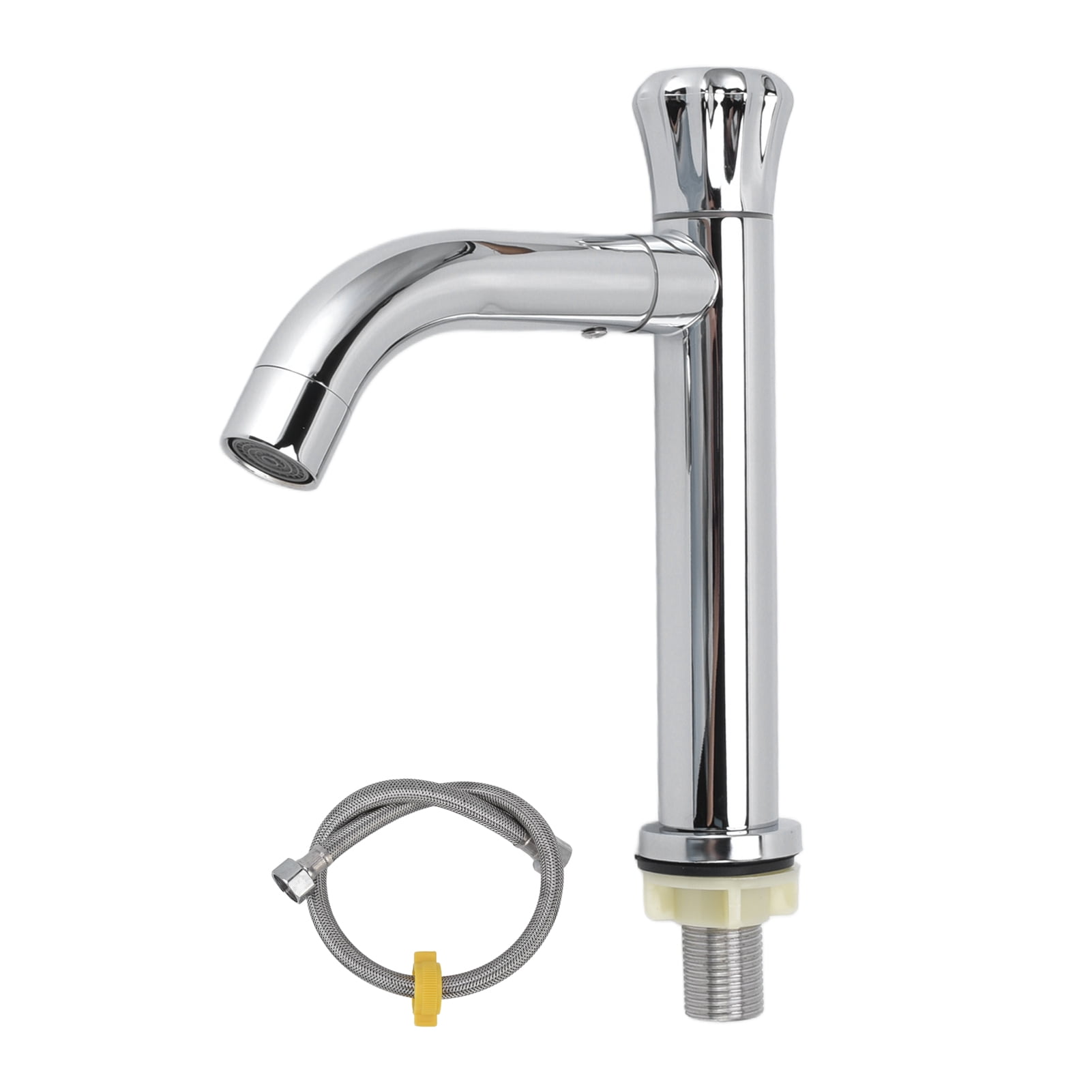 Sink Water Faucet, Round Handle Sink Faucet Gravity Pressure Casting
