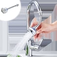 thumbnail image 1 of Sink Water Filter,360° Rotating Faucet Water Filter,Kitchen Bathroom Universal Swivel Sink Filter,Removes Chlorine Fluoride Heavy Metals Hard Water for Home Kitchen, 1 of 6
