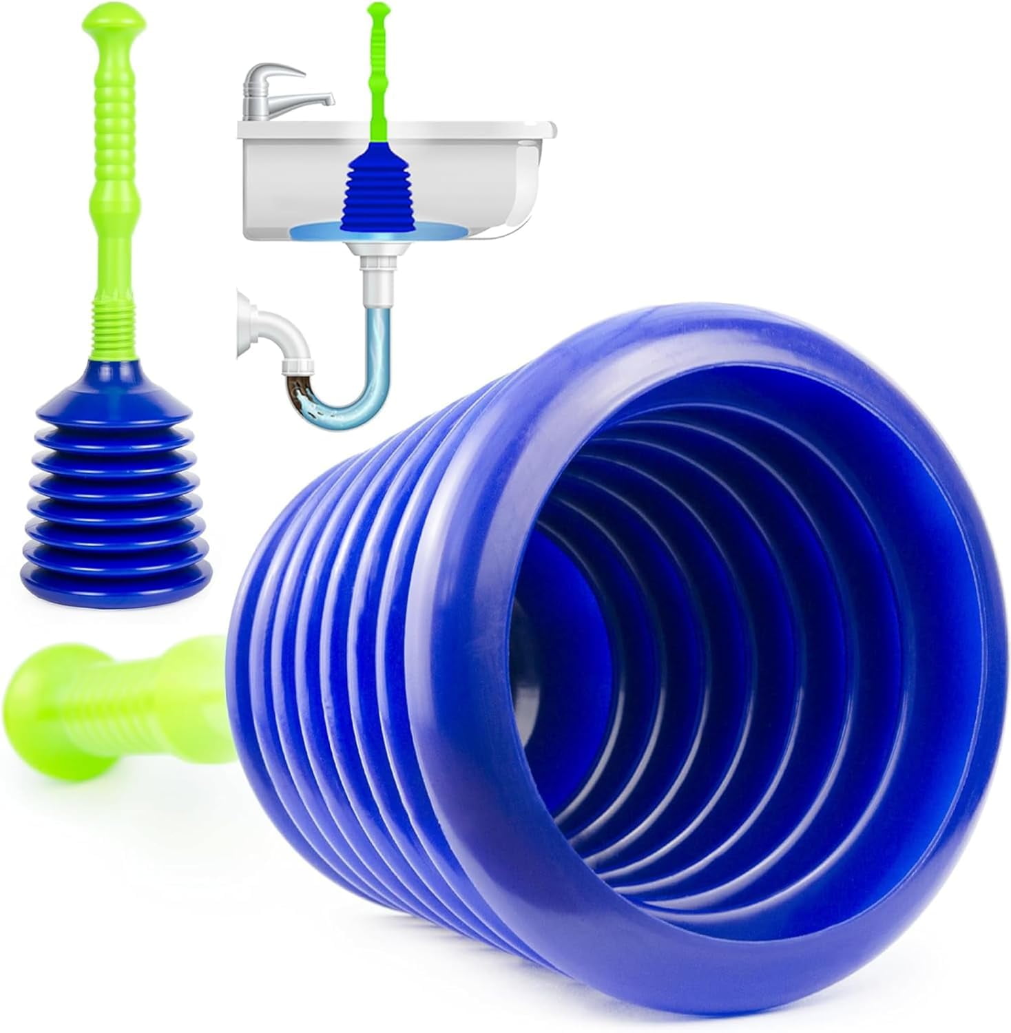 Sink and Drain Plunger for Bathrooms, Kitchens, Sinks, Baths and