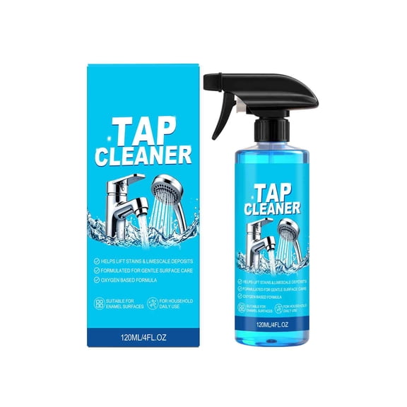 Sink and Faucet Cleaner, Hard Water, Limescale and Soap Scum Remover, for Stainless Steel, Ceramic, Chrome and Bathroom Fixtures, 120ml