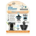 thumbnail image 1 of SinkShroom Black Strainer Drain Protector Hair Catcher w/ Stopper Plug for Sinks, 1 of 6