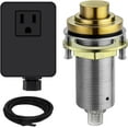 SinkTop Air Switch Kit (Long Full Brass Button) for Garbage Disposal