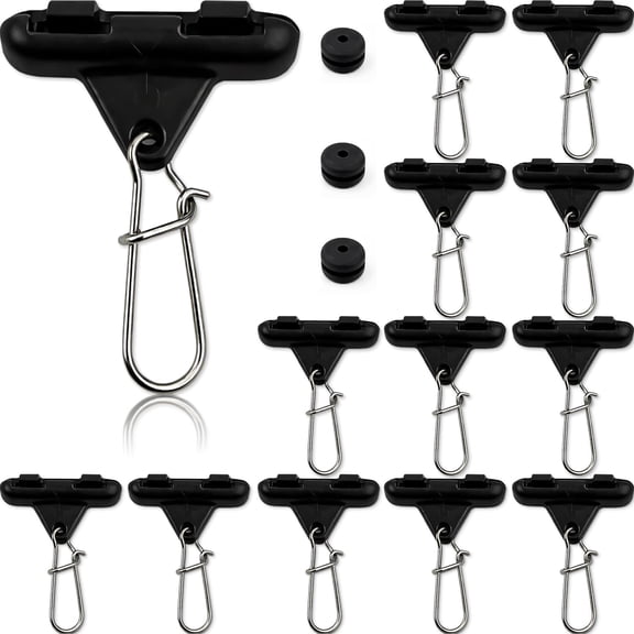 Sinker Slides for Fishing with Weight Bumpers, No Twist Sinker Slide, Clip-On Sinker Slider for Easy Weight Change, Protect Line & Knot Swivels Snaps, Ideal for Catfish Carolina Rig