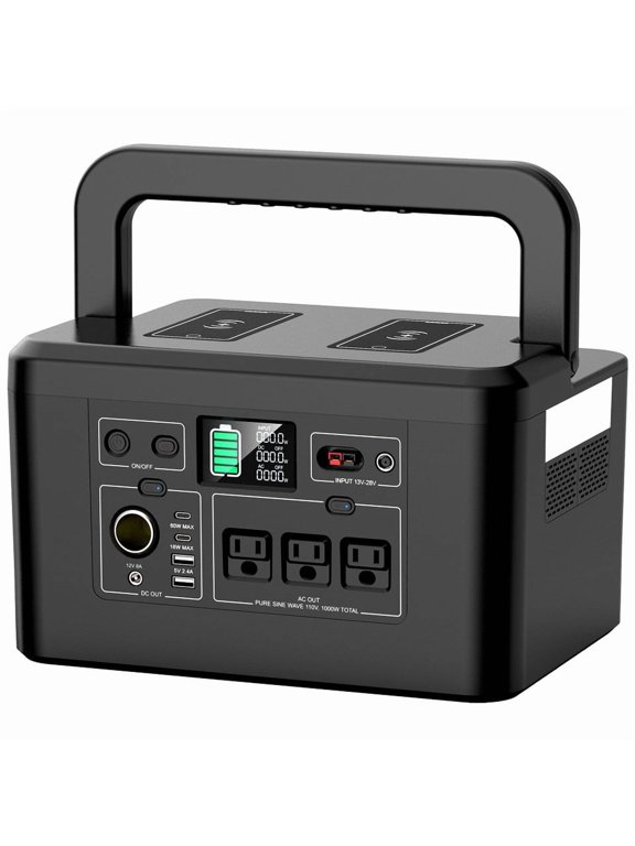 Portable Power Station 800W 740Wh Battery Fast Charging Home Emergency Backup Camping RV Solar Generator