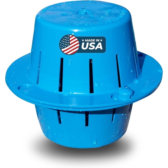 The Original Sinking and Floating Chlorine Dispenser for Pool, Uses Less Chlorine than a Floater, It Sinks - Cleans Water - Floats Back Up, Replaces Pool Chlorine Floater, Light Blue