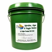 Sinking Wafers of Algae & Spirulina Ideal for Plecos, Bottom Fish, Catfish, Shrimp, Snails, Crayfish, All Herbivorous and Omnivorous Tropical Fish. - Zeigler 5-lb Bucket