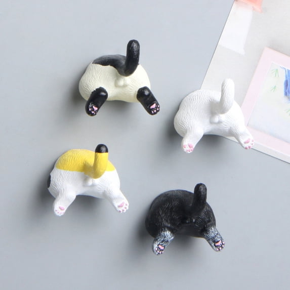 Sticker For Shampoo Sinknap 3D Cat Butt Resin Fridge Magnet, Funny Hand-Painted Matte ...