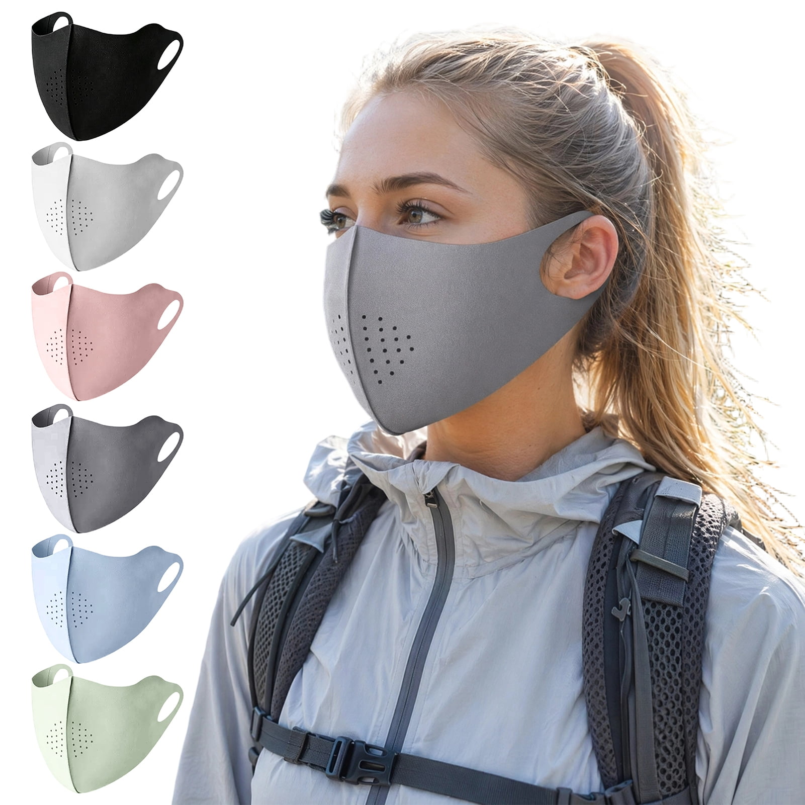 Sinknap Ice Silk Face Guard, Half Face Neck Clavicle Sun Protection ...