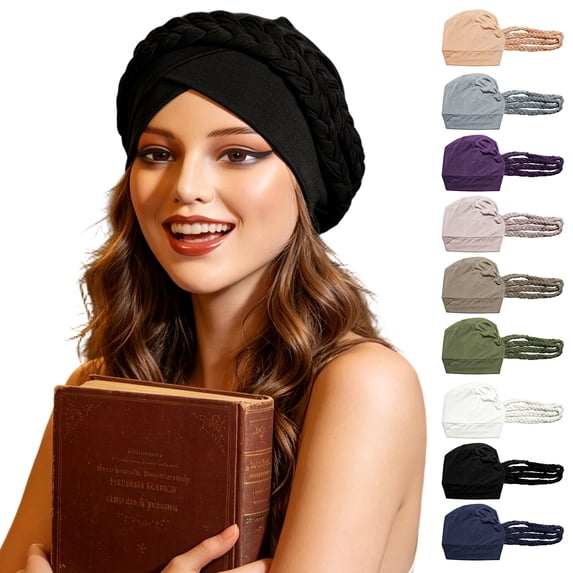 Sinknap Pure Color Polyester Turban Hat, Breathable Moisture‑Wicking ...