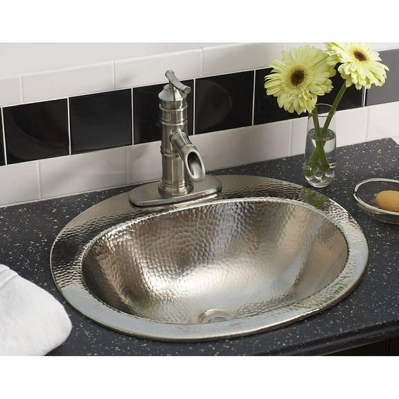 Sinkology Dalton Metal Oval Undermount Bathroom Sink with Overflow