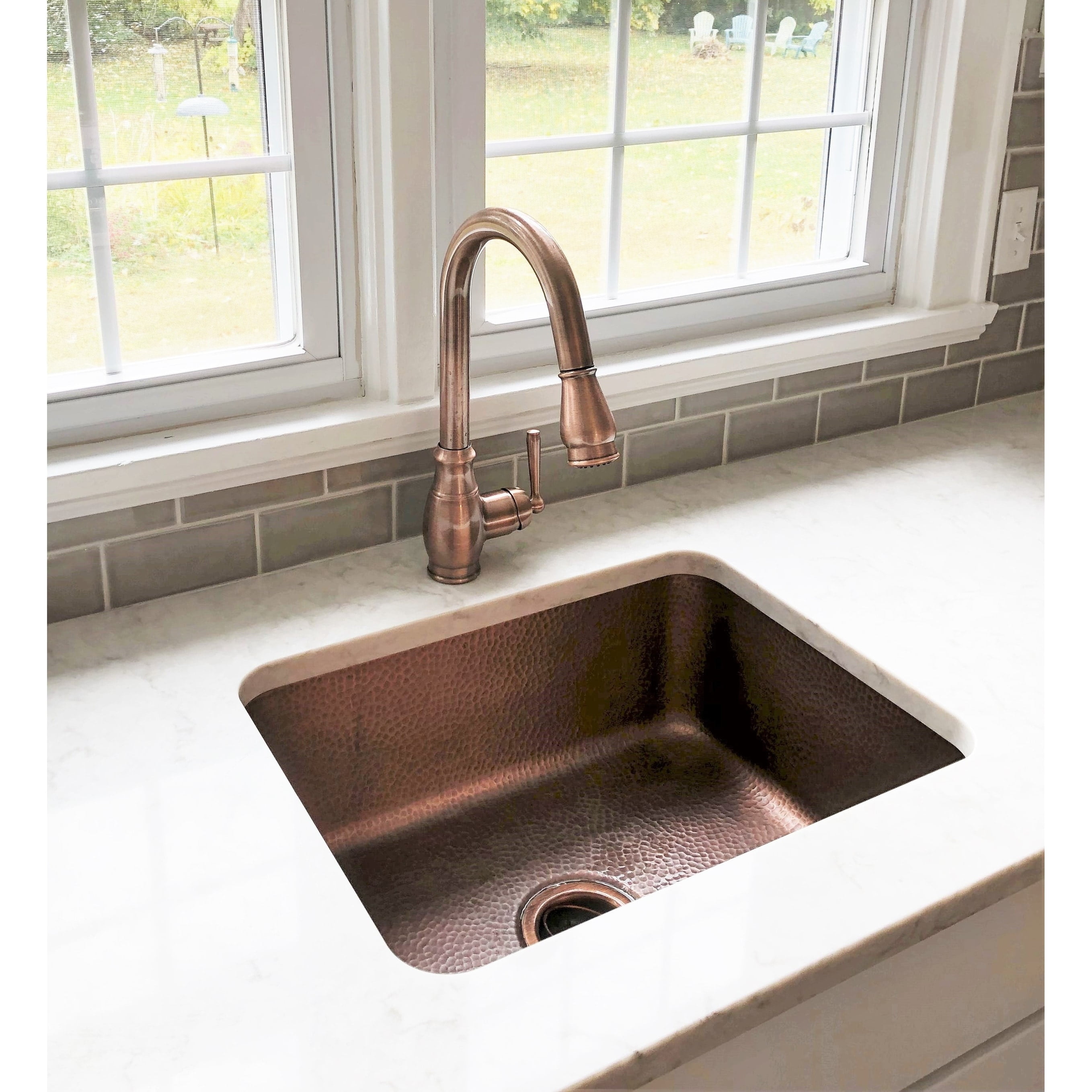 Sinkology Renoir 23'' L x 17.25'' W Undermount Handmade Single Bowl Kitchen Sink