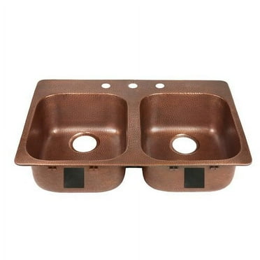 Sinkology Santi 33'' L x 22'' W Double Basin Drop-In Kitchen Sink