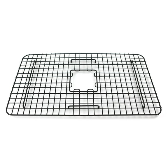 Sinkology SinkSense Wren Matte Black 27" x 15" Kitchen Sink Bottom Grid