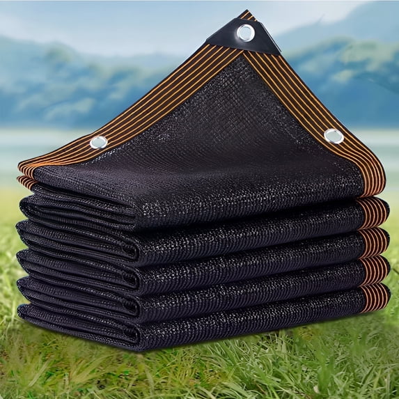 Sinkoo 95% Black Sun Shade Cloth, 6.5x6.5Ft Durable Mesh Tarp with Grommets, Sunshade Cloth for Camping, Greenhouse, Plant, Car, Backyard Patio Garden