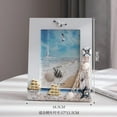 thumbnail image 1 of Sinkoo 5x7 Picture Frames, Seashell Picture Frame, Handmade Unique Nautical Beach Themed Home Decor, Sailboat, Life Buoy, Tabletop Display Photo Frame, 1 of 4