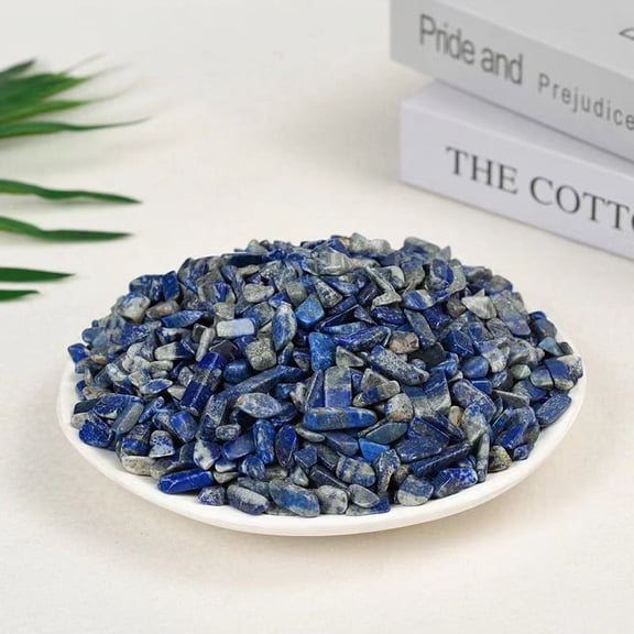 Sinkoo Polished Lapis Lazuli Stones Rocks Crystals 0.66 Lb/300g Natural Tumbled Stones Crystal Bulk for Healing Crystals & Fish Tank Rocks Gravel, Vase Filler, Plants Decor, Diy Crafts
