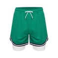 thumbnail image 1 of Sinleey Boys Running Built-in Shorts Basketball Running Training Bottom Drawstring Elastic Waistband Green L, 1 of 7