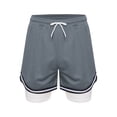 thumbnail image 1 of Sinleey Boys Running Built-in Shorts Basketball Running Training Bottom Drawstring Elastic Waistband Grey XS, 1 of 5