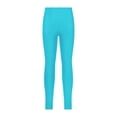 thumbnail image 1 of Sinleey Girls' Active Yoga Tights Athletic Sports Workout Stretchy Dance Leggings Running Compression Lake Blue 8, 1 of 6