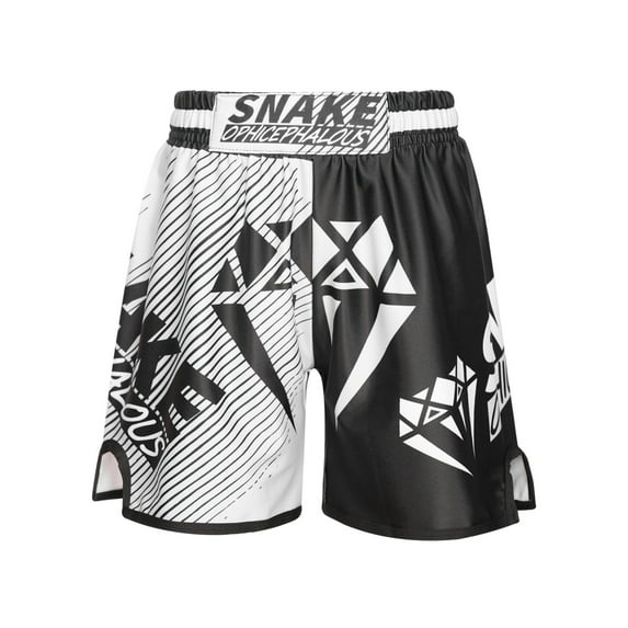 Sinleey Kids Boxing Kickboxing Shorts MMA Martial Arts Bottom Underwear Gym Workout Training Type G XXL/130
