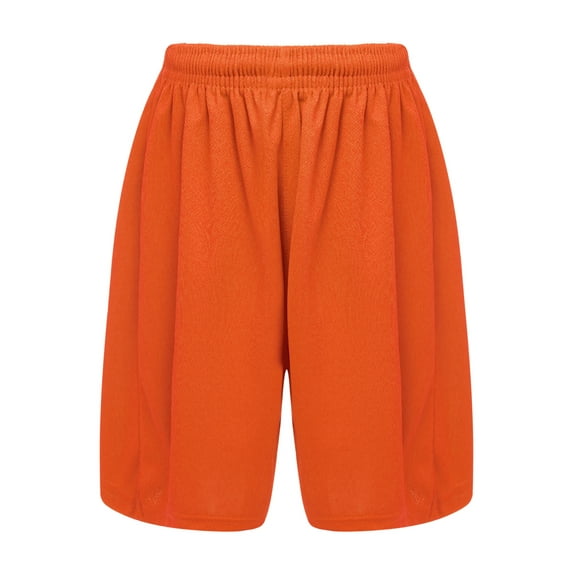 Sinleey Kids Boys Summer Beach Swim Trunks Basketball Football Athletic Booty Shorts Casual Sport Orange 28