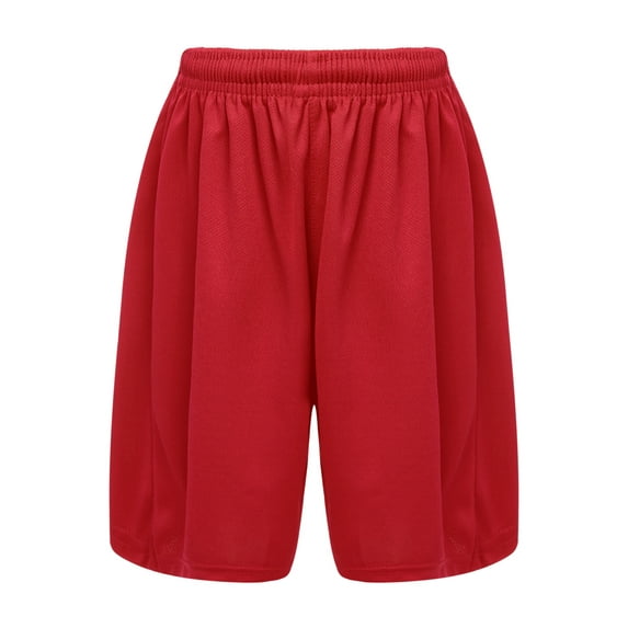 Sinleey Kids Boys Summer Beach Swim Trunks Basketball Football Athletic Booty Shorts Casual Sport Red 18