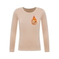 thumbnail image 1 of Sinleey Kids Girls Boys Fleece-Lined Compression Base Layer Winter Warm Thermal Underwear Tops Long Nude 110, 1 of 7