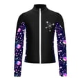 thumbnail image 1 of Sinleey Kids Girls Gym Workout Athletic Sport Jacket Zipper Sparkly Rhinestone Figure Ice Skating Black 14, 1 of 6
