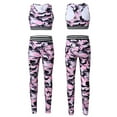 thumbnail image 1 of Sinleey Kids Girls Gymnastics Workout Tumbling Outfits 2Pcs Crop Tops with Athletic Leggings Set Pink 12, 1 of 7