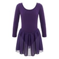 Sinleey Kids Girls Long Sleeve Ballet Dance Dress Ballerina Gymnastic
