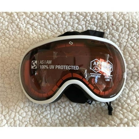 Sinner SIGO-175-31-01 Vorlage Cat2 Ventilated Lens Ski Goggle, White